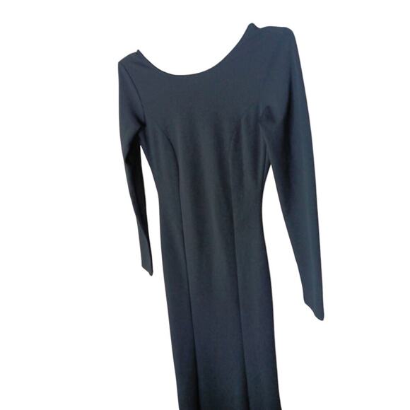 New without tags Lulus Wait For Me Black Long Sleeve Maxi Dress SZ XS - Picture 4 of 11